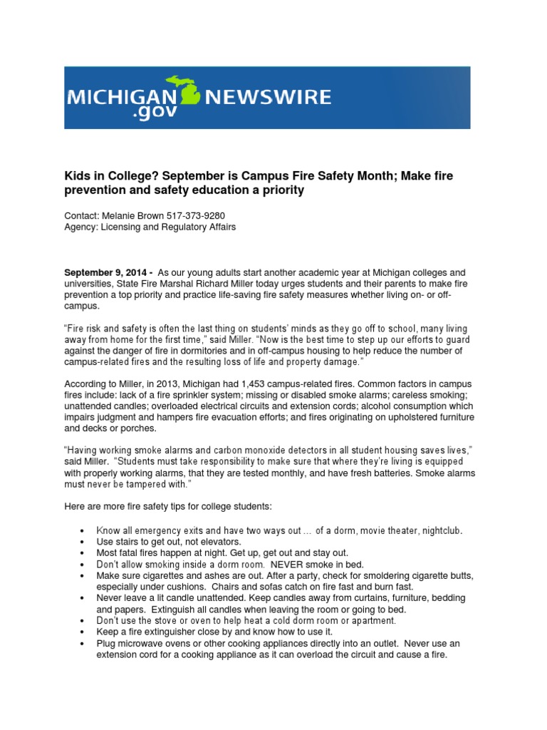 Fire safety reflection paper picture