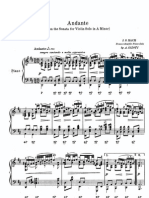 Bach-Siloti Sonata 1003 - Andante Pno Transcr