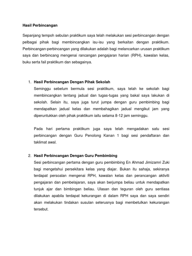 Hasil Perbincangan Pdf
