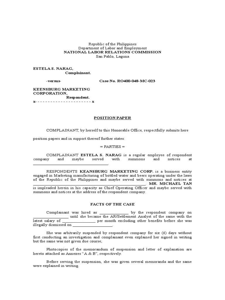 Republic of The Philippines | PDF | Employment | Public Law