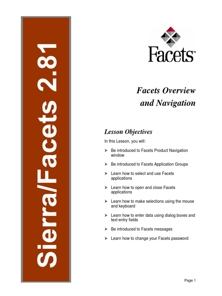 Facets Claims Processing System Manual