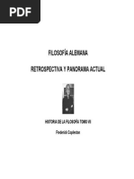 Retrospectiva y Panorama Actual de La Filosofía Alemana