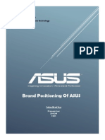 Brand Management Project On Asus