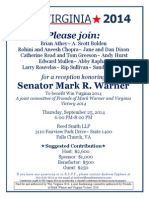 9.25.14 Senator Warner Event