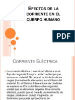 Efectos de La Corriente en El Cuerpo Humano