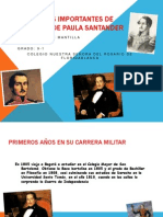 Hechos Mas Importantes de Francisco de Paula Santander