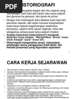 Download PENGERTIAN HISTORIOGRAFI by Adi Wardhana SN239244658 doc pdf