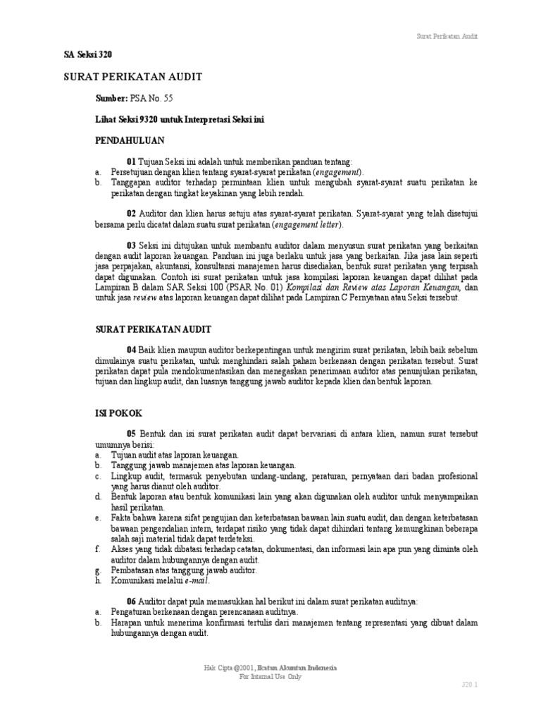Surat Perikatan Audit