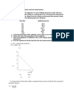 Problems For Zero-Order Kinetics and First-Order Kinetics