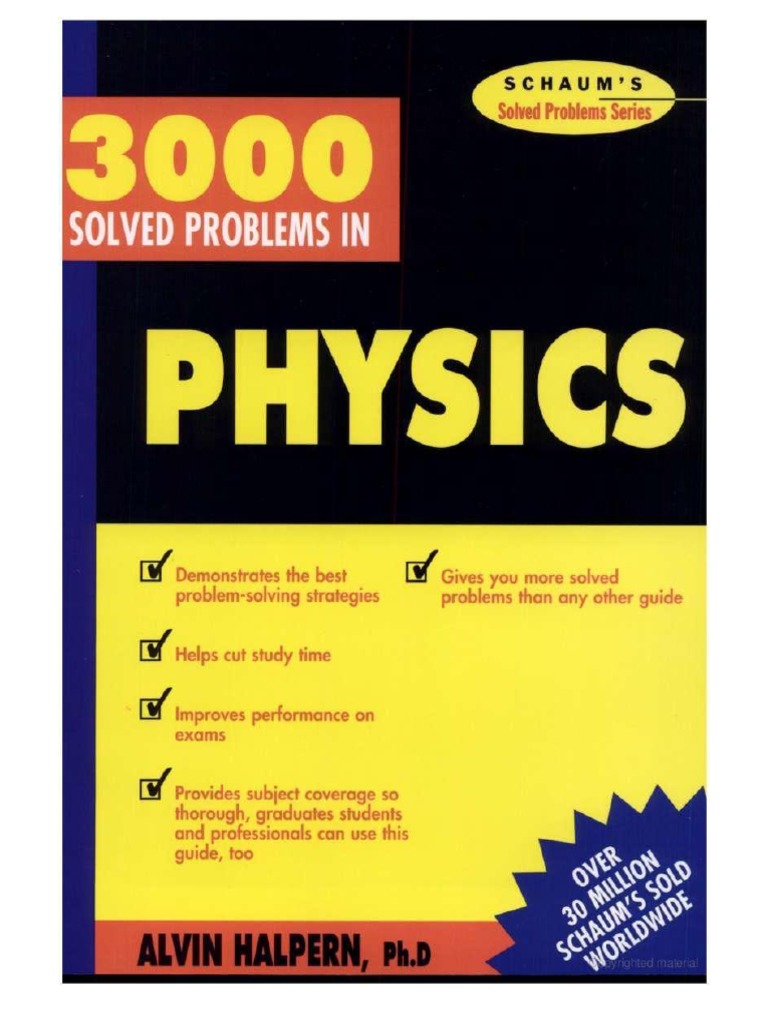 3000 Solved Problems in Physics | PDF