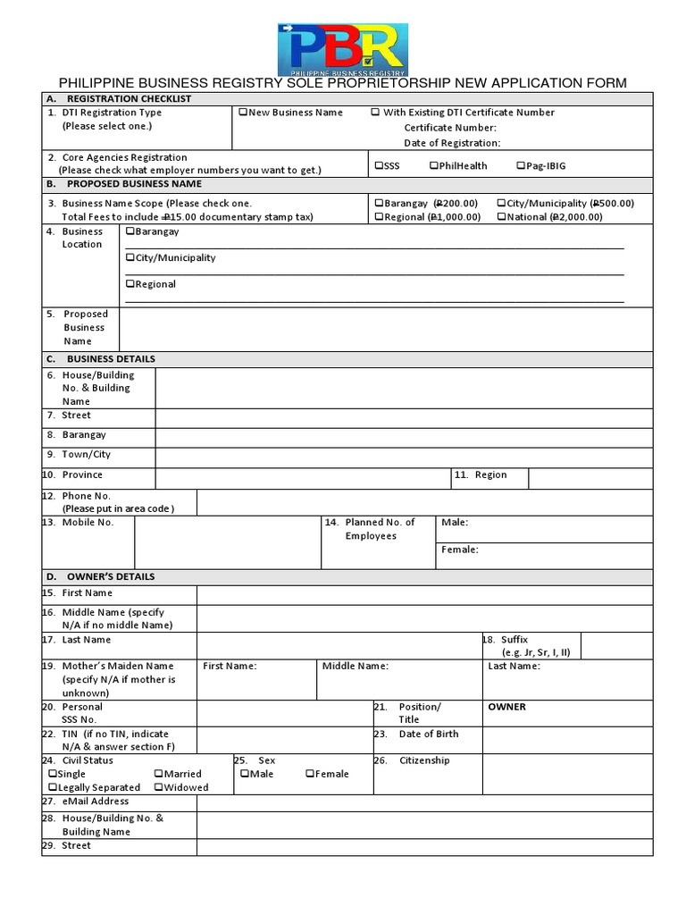 PBR SPNR Application Form - As of 09 Feb 2012 - RVSD | PDF | Identity ...