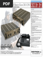 Military Rugged LAN Router Cisco 2811 2911