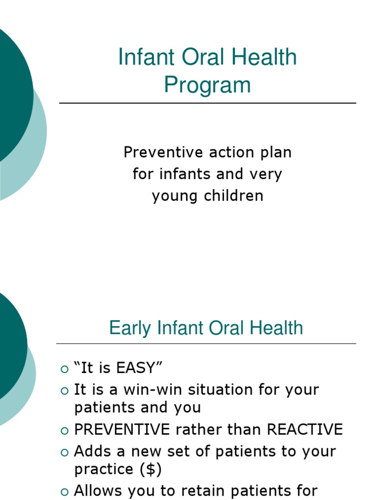 Infant Oral Health Preventive Guide | PDF
