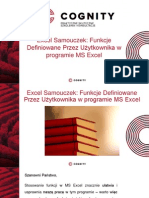 Samouczek Excel - Funkcje Definiowane Przez Użytkownika..pptx