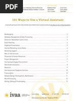 101 Ways To Use A Virtual Assistant