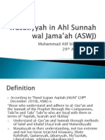 Wasatiyyah in Ahl Sunnah Wal Jama'Ah (ASWJ