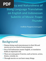 Download An Analysis of Slang Language Translation on Movie by Andhika Pangestu SN239260523 doc pdf