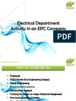 Electrical Department Activity in EPC Company