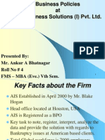 Presented By: Mr. Ankur A Bhatnagar Roll No # 4 FMS - MBA (Eve.) VTH Sem