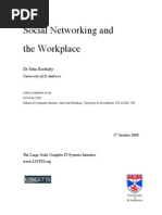 Social Networking and the Workplace