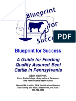A Guide For Feeding Quality Assured Beef Cattle in Pennsylvania