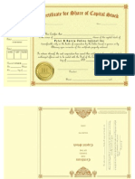 Stock Certificate as of Dec. 27, 2011