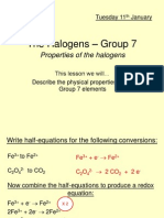 The Halogens – Group 7