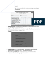 Rubrics Used in Assessment