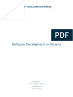 Software Development in Ukraine: Prepared By: Munk, Andersen & Feilberg November, 2008