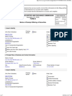 SEC FORM D LSF 8