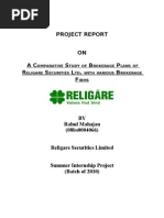 Download Report on comparitive study of brokerage plans with religare by rahulmahajan_b SN23929048 doc pdf