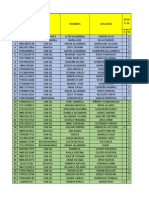 Base de Datos Fragata Excel