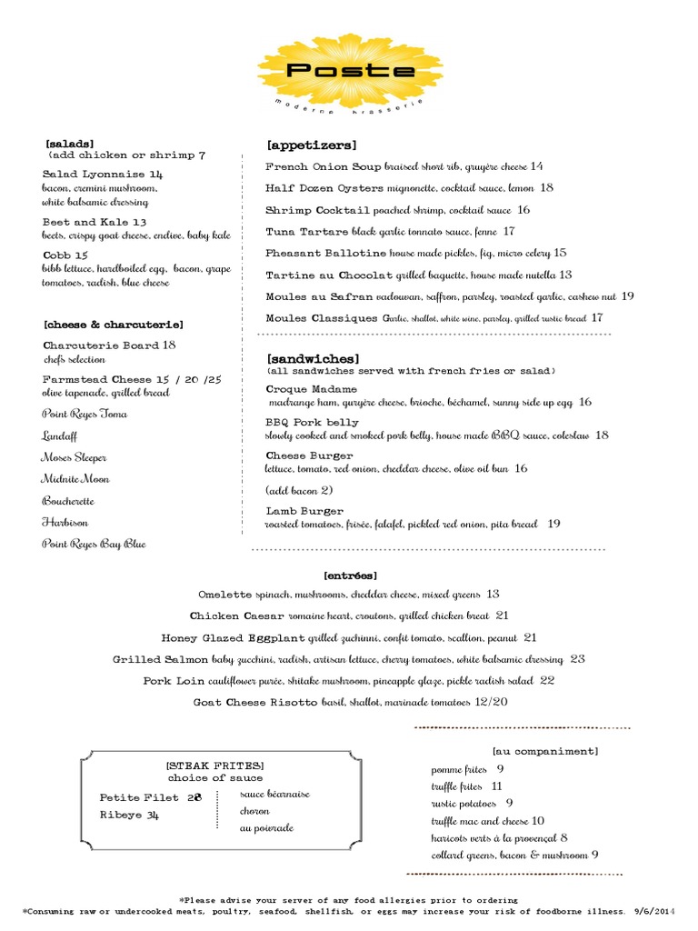 All Sandwiches Served With French Fries or Salad | PDF