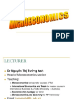 Microeconomics Lecturer Dr. Nguyen Thi Tuong Anh