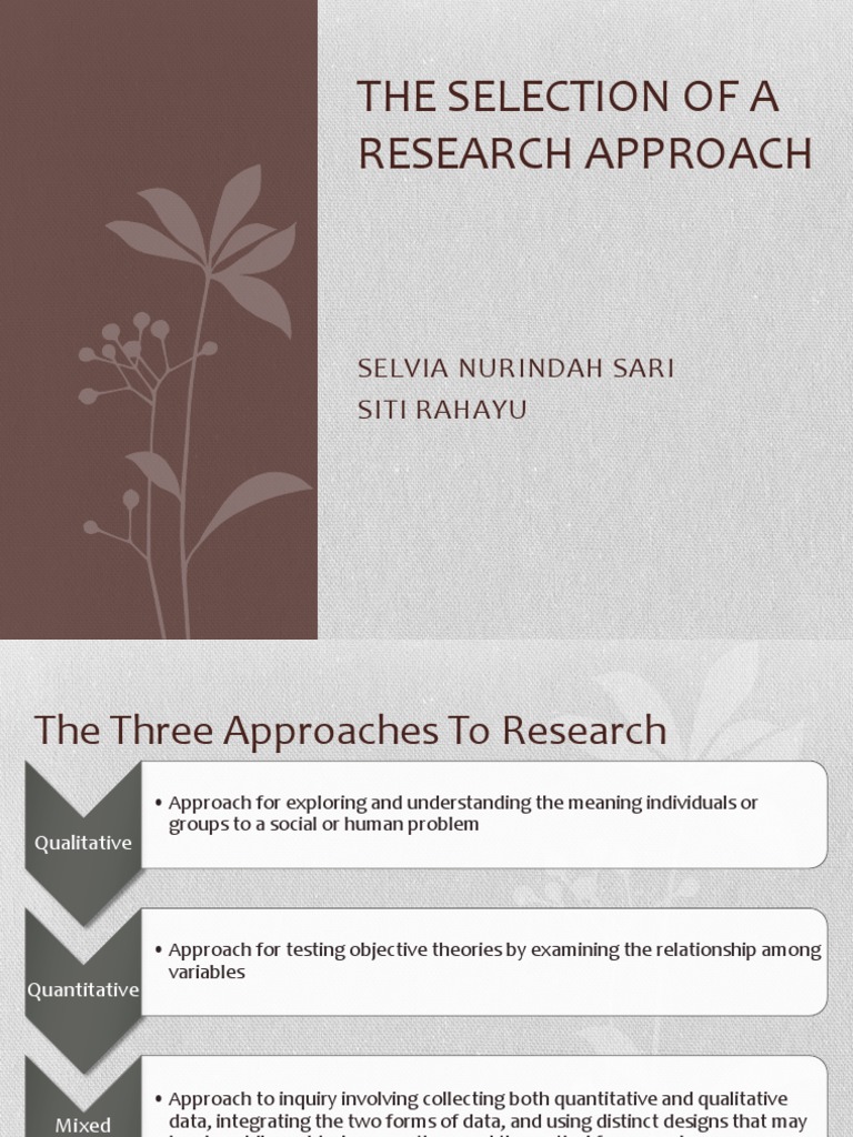 Research Approaches Overview | PDF | Social Science