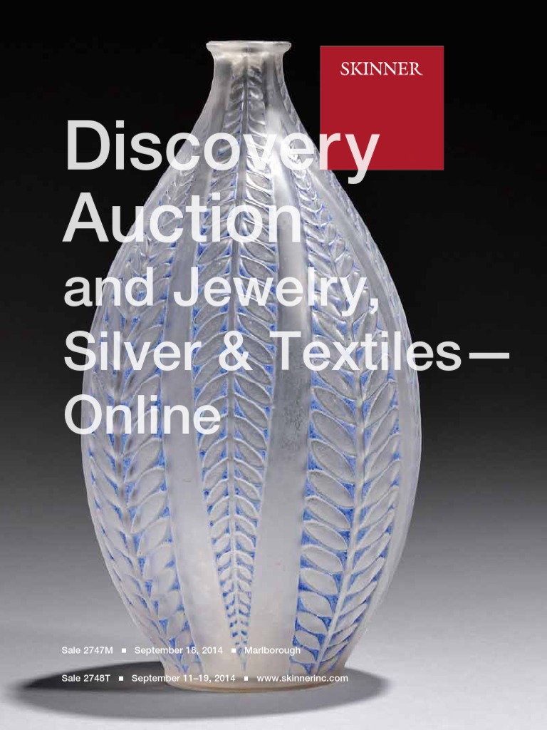 Discovery Auction and Jewelry, Silver & Textiles-Online - Skinner Auctions  2748T and 2747M, PDF, Tableware