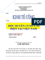 Tieu Luan Doc Quyen Cung Cap Dien Tai Viet Nam