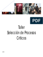 BCM - Taller Selección de Procesos Criticos