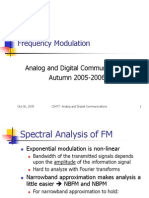 Frequency Modulation: Analog and Digital Communications Autumn 2005-2006