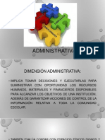 Dimensión Administrativa
