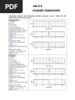 Lab # 6 Fourier Transform