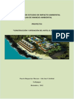 Hotel El Paraiso II - Approvals - Extracts From Environmental Impact Study - Dec 2012