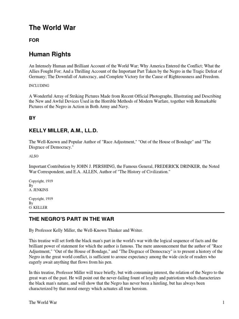 The World War: Human Rights | PDF | Prussia | Roman Empire