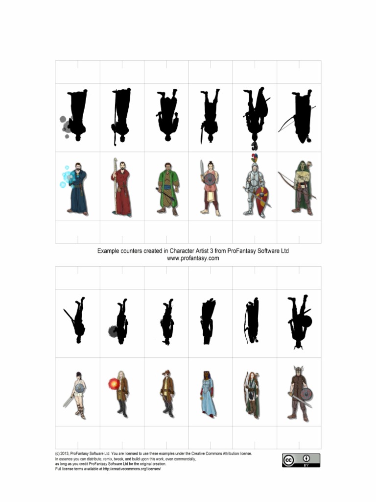 D\u0026D Cut Out Miniatures | PDF