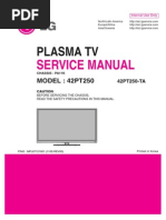 Download ServiceManuals LG TV PLASMA 42PT250 42PT250 Service Manual by Floricica Victor Vasile SN239316264 doc pdf