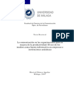 Teisis La Comunicacion en Las Organizaciones