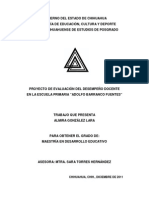 Proyecto Evaluación de Desempeño Docente