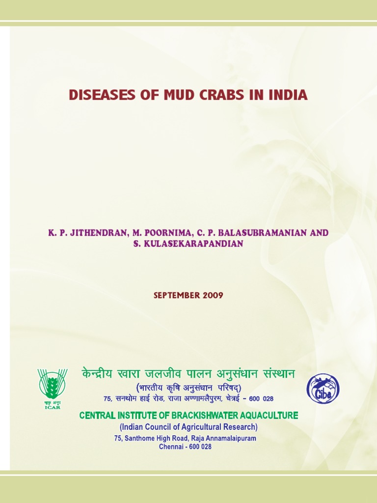 Bulletin Diseases of Mud Crabs in India Inner PDF Infection Virus