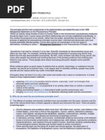 The Precautionary Principle