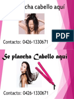 Aviso de Planchado de Cabello